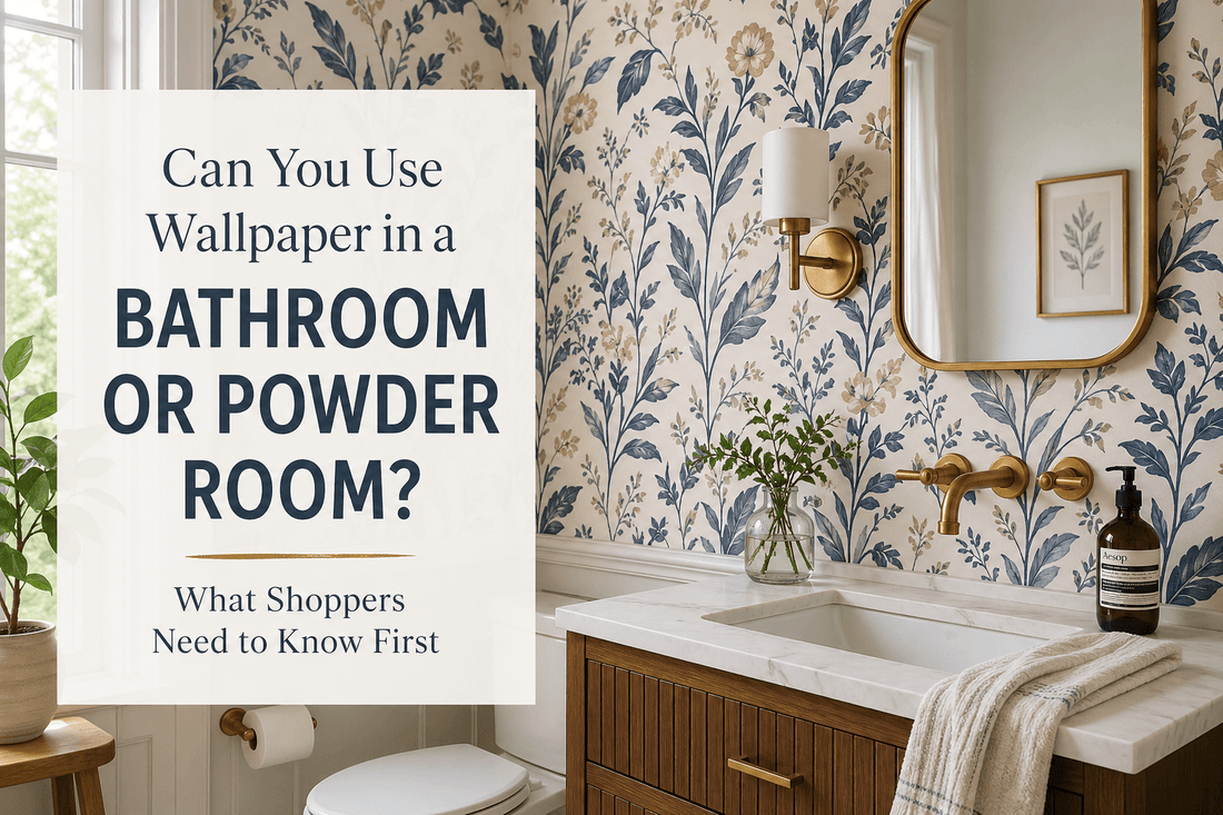 Can You Use Wallpaper in a Bathroom or Powder Room? What Shoppers Need to Know First