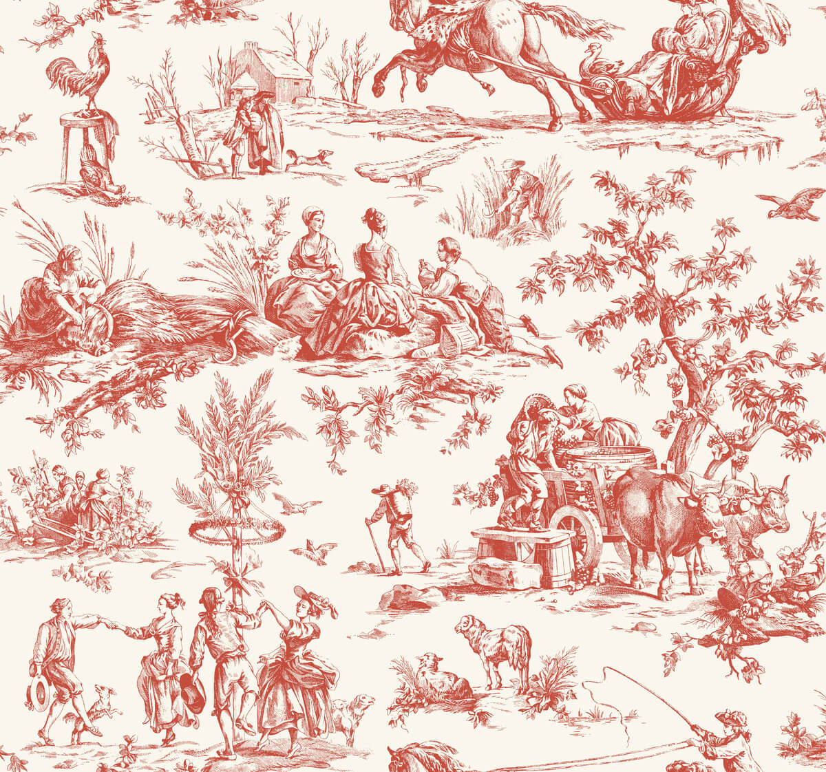 Toile Wallpaper