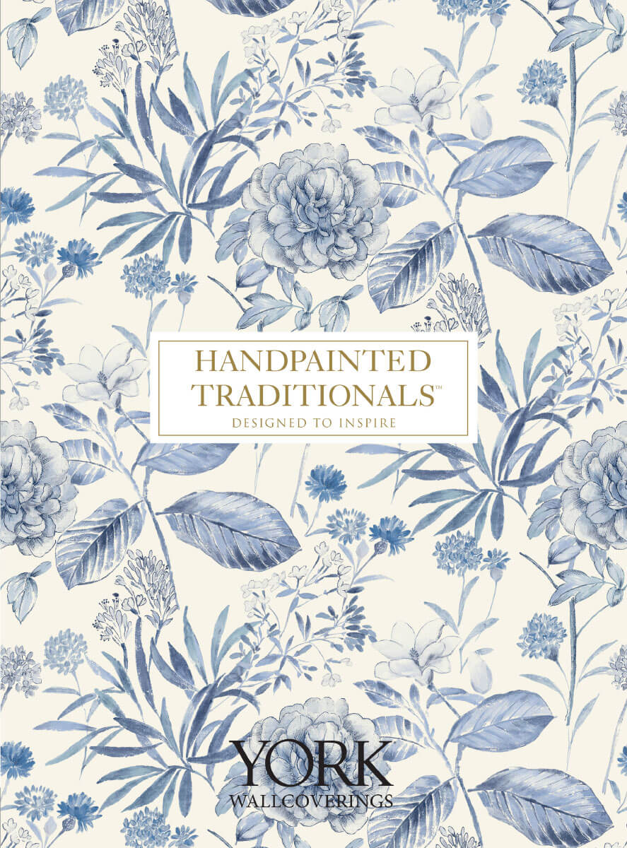 York Wallcoverings Handpainted Traditionals Wallpaper Collection