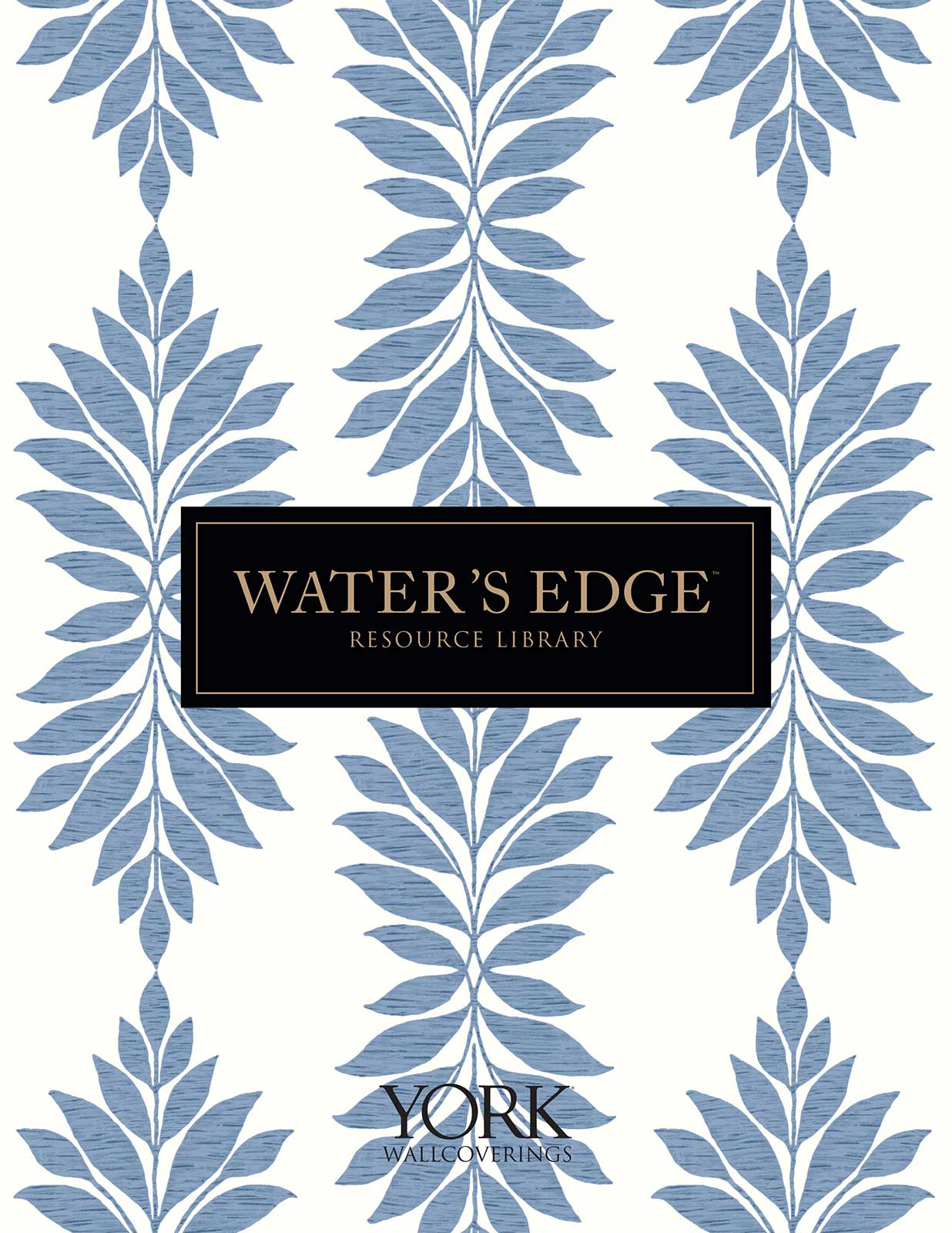 York Wallcoverings Water's Edge Resource Library Wallpaper Collection