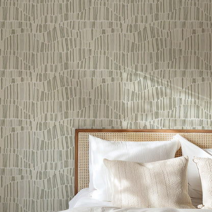 Mitchell Black Forbes Masters Jamaican Waves Wallpaper - Fresh Linen