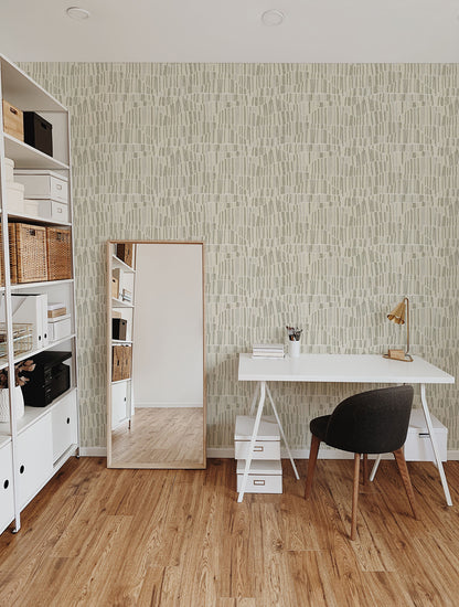 Mitchell Black Forbes Masters Jamaican Waves Wallpaper - Fresh Linen