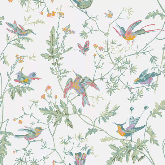 Cole & Son Hummingbirds Wallpaper - Pastel