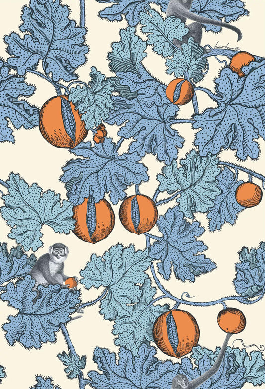 Cole & Son Frutto Proibito Wallpaper - Hyacinth & Orange