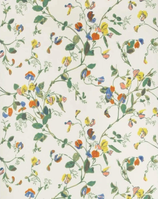 Cole & Son Sweet Pea Wallpaper - Autumnal & Cream