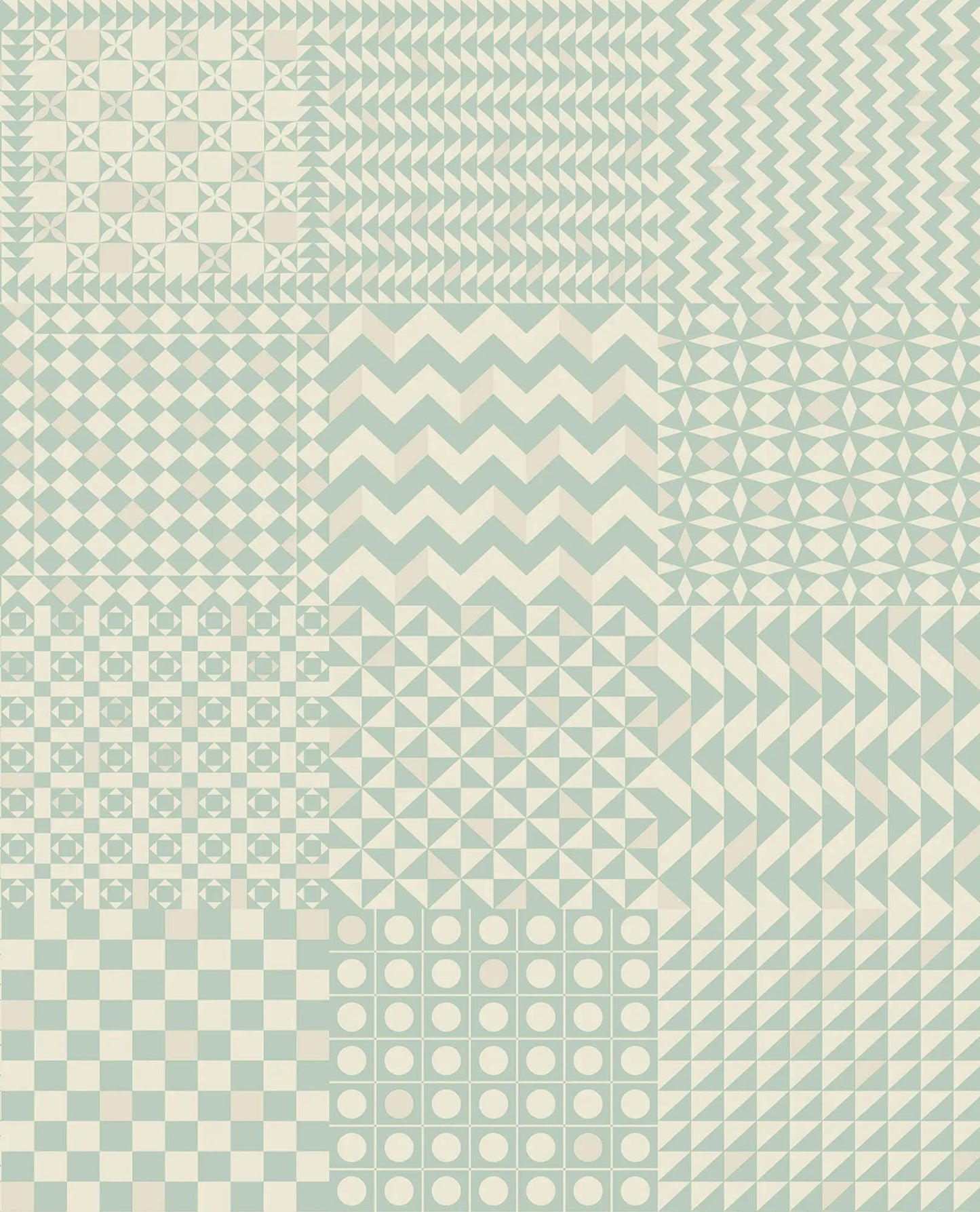 Cole & Son Fornasetti Senza Tempo II Geometrico Wallpaper - Pastel