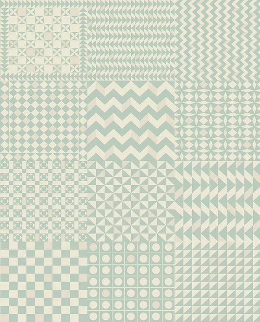 Cole & Son Fornasetti Senza Tempo II Geometrico Wallpaper - Pastel