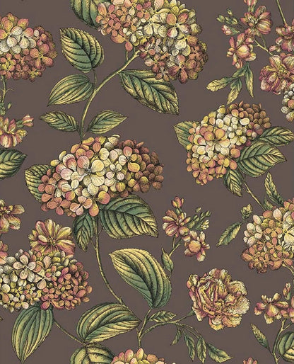 Cole & Son Fornasetti Senza Tempo II Ramo Di Ortensia Wallpaper - Autumnal