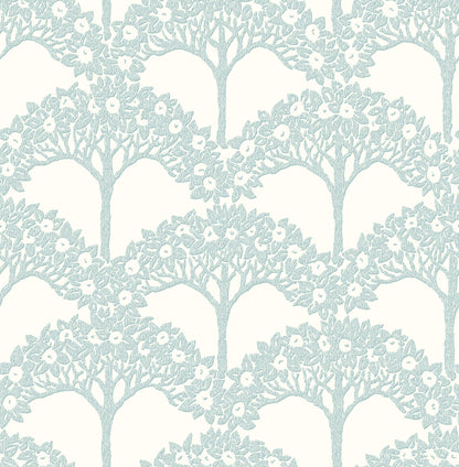 A-Street Prints Revival Dawson Wallpaper - Turquoise