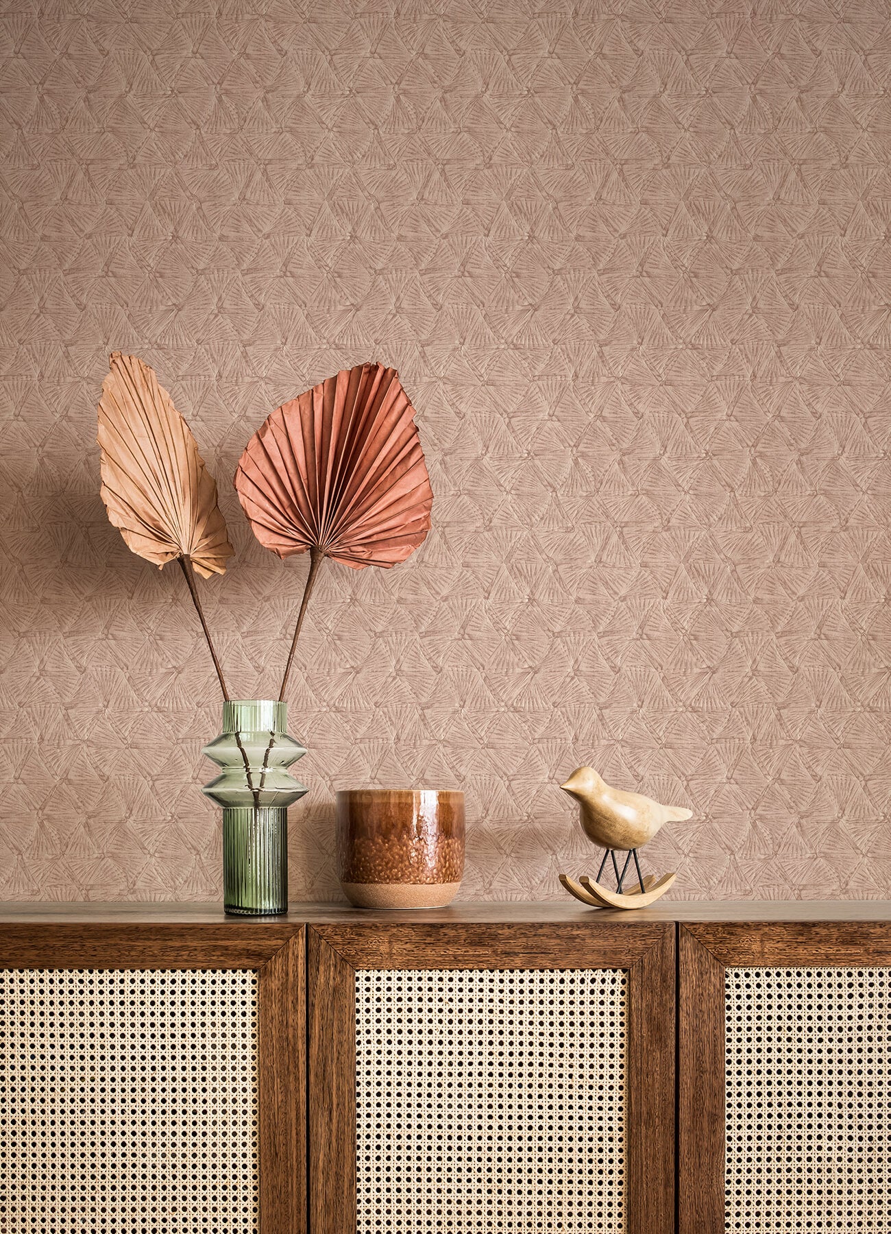 A-Street Prints Revival Wright Wallpaper - Rose Gold