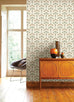 2970-26146 A-Street Prints Revival Dard Tulip Ogee Wallpaper - Green