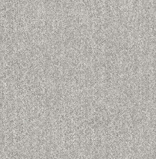 A-Street Prints Revival Ashbee Tweed Wallpaper - Dark Grey