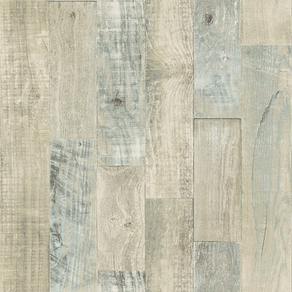 Chesapeake Thoreau Chebacco Wood Planks Wallpaper - Taupe