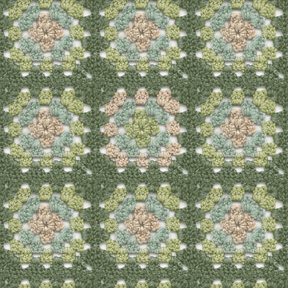 Chesapeake Thoreau Maud Crochet Wallpaper - Green