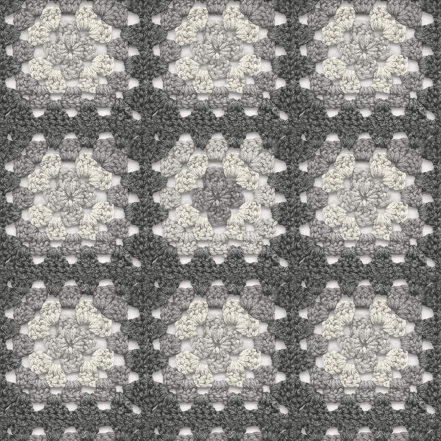 Chesapeake Thoreau Maud Crochet Wallpaper - Grey