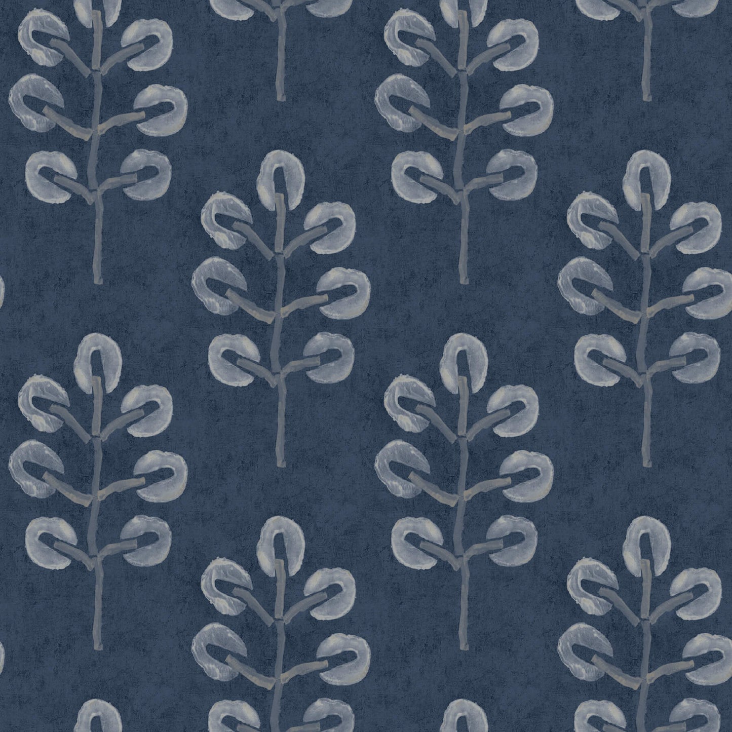 Chesapeake Thoreau Plum Tree Wallpaper - Dark Blue