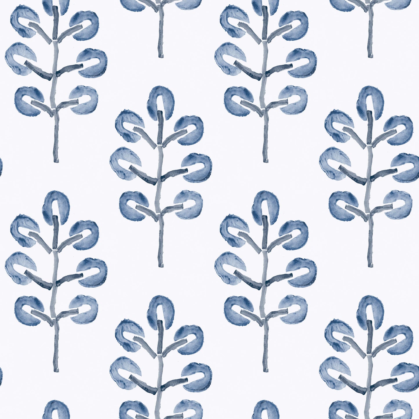 Chesapeake Thoreau Plum Tree Wallpaper - Blue