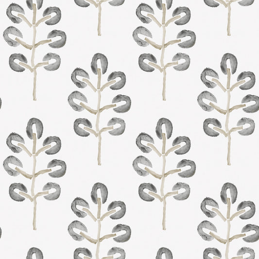 Chesapeake Thoreau Plum Tree Wallpaper - Black