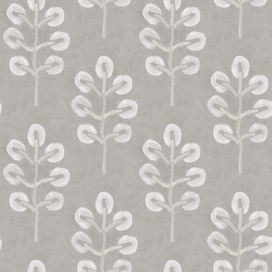 Chesapeake Thoreau Plum Tree Wallpaper - Grey