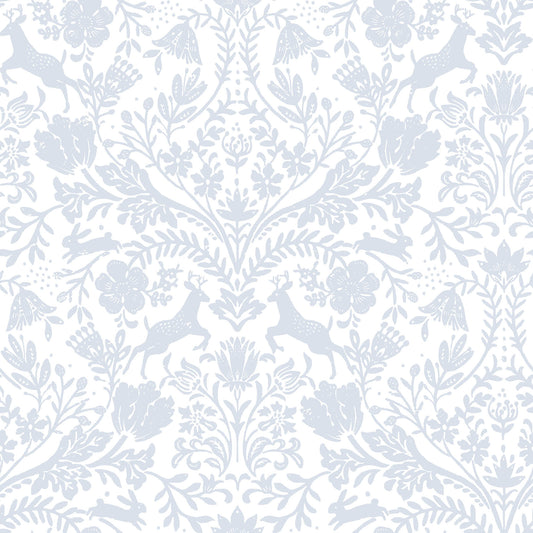 Chesapeake Thoreau Forest Dance Wallpaper - Light Blue