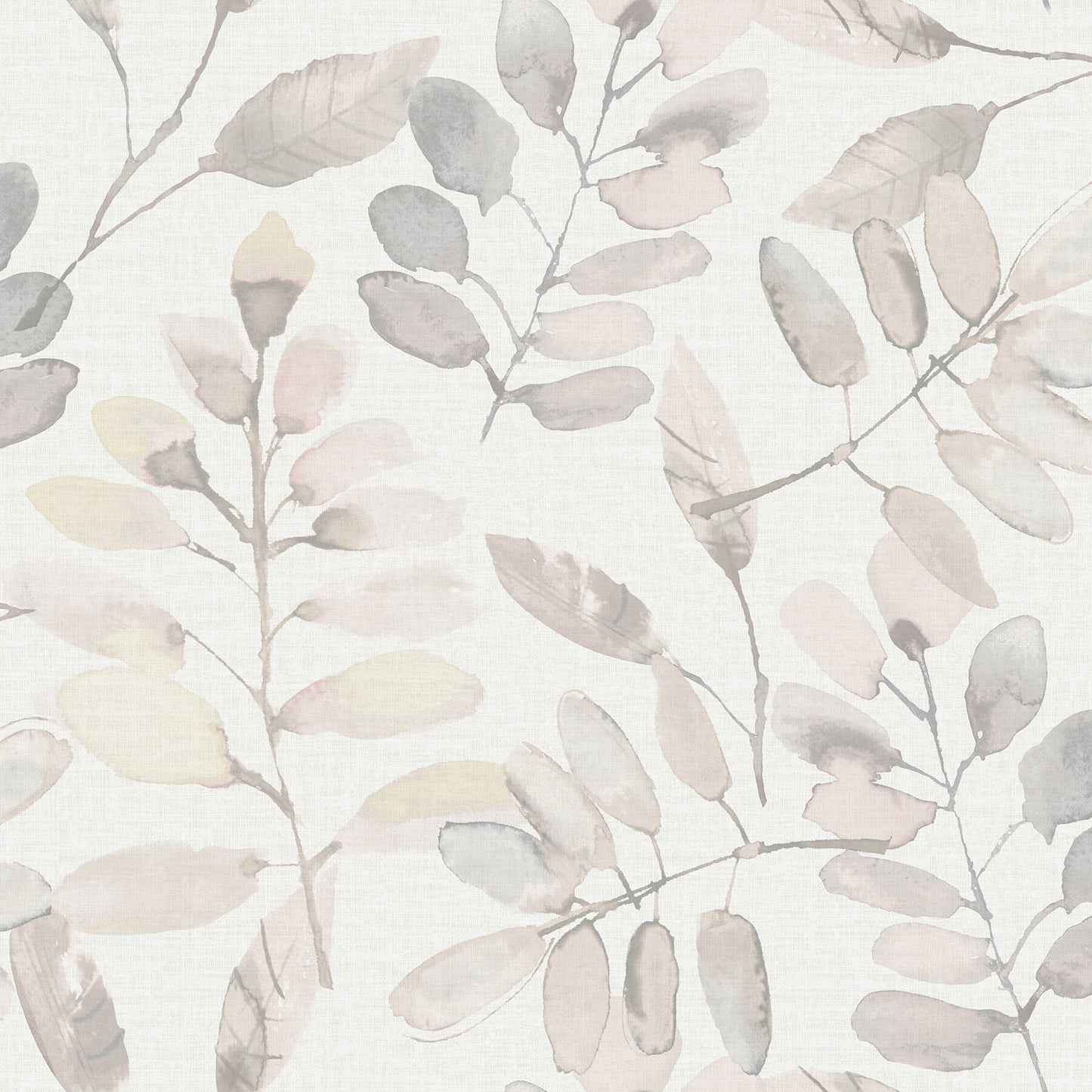 Chesapeake Thoreau Pinnate Leaves Wallpaper - Blush