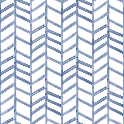 Chesapeake Thoreau Fletching Wallpaper - Navy