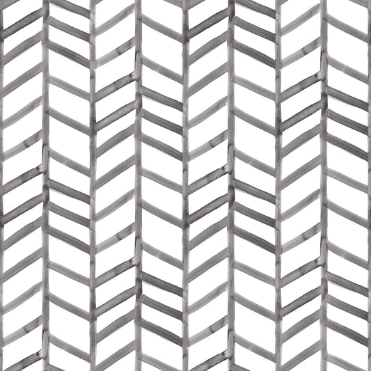 Chesapeake Thoreau Fletching Wallpaper - Black