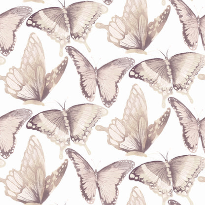 Chesapeake Thoreau Janetta Butterfly Wallpaper - Blush