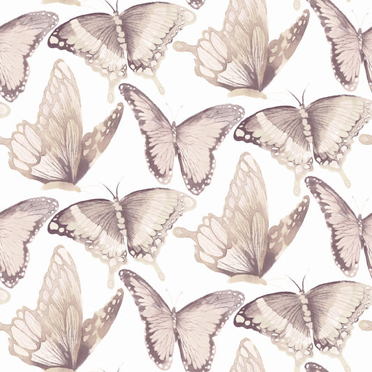 Chesapeake Thoreau Janetta Butterfly Wallpaper - Blush