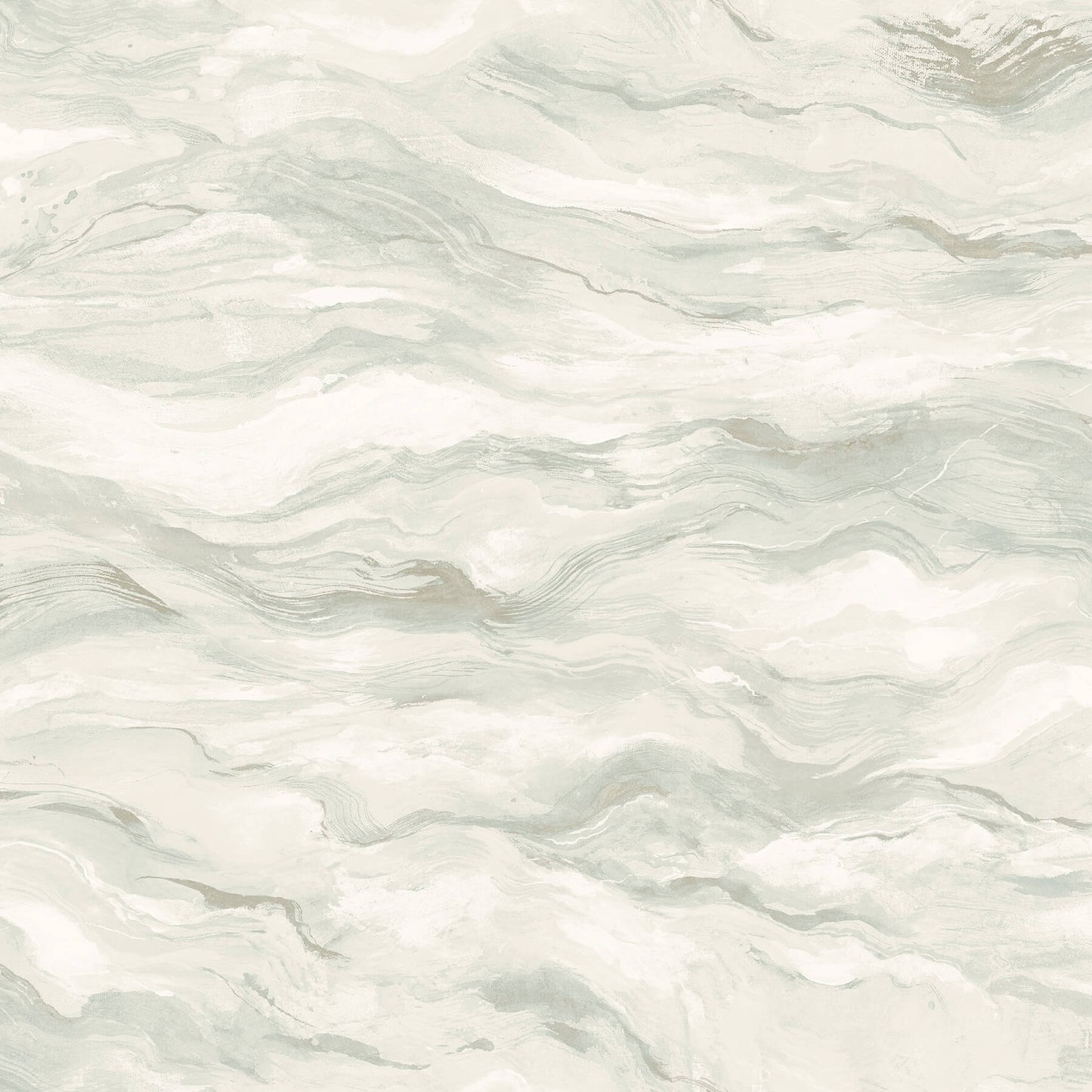 Chesapeake Thoreau Cirrus Wave Wallpaper - Light Blue