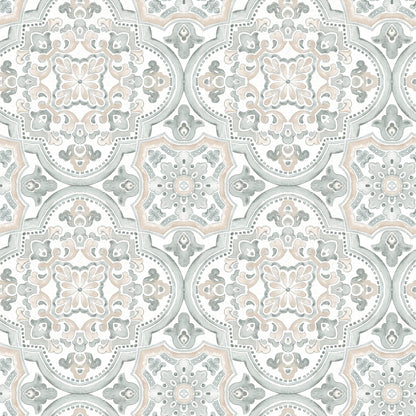 Chesapeake Thoreau Concord Wallpaper - Coral