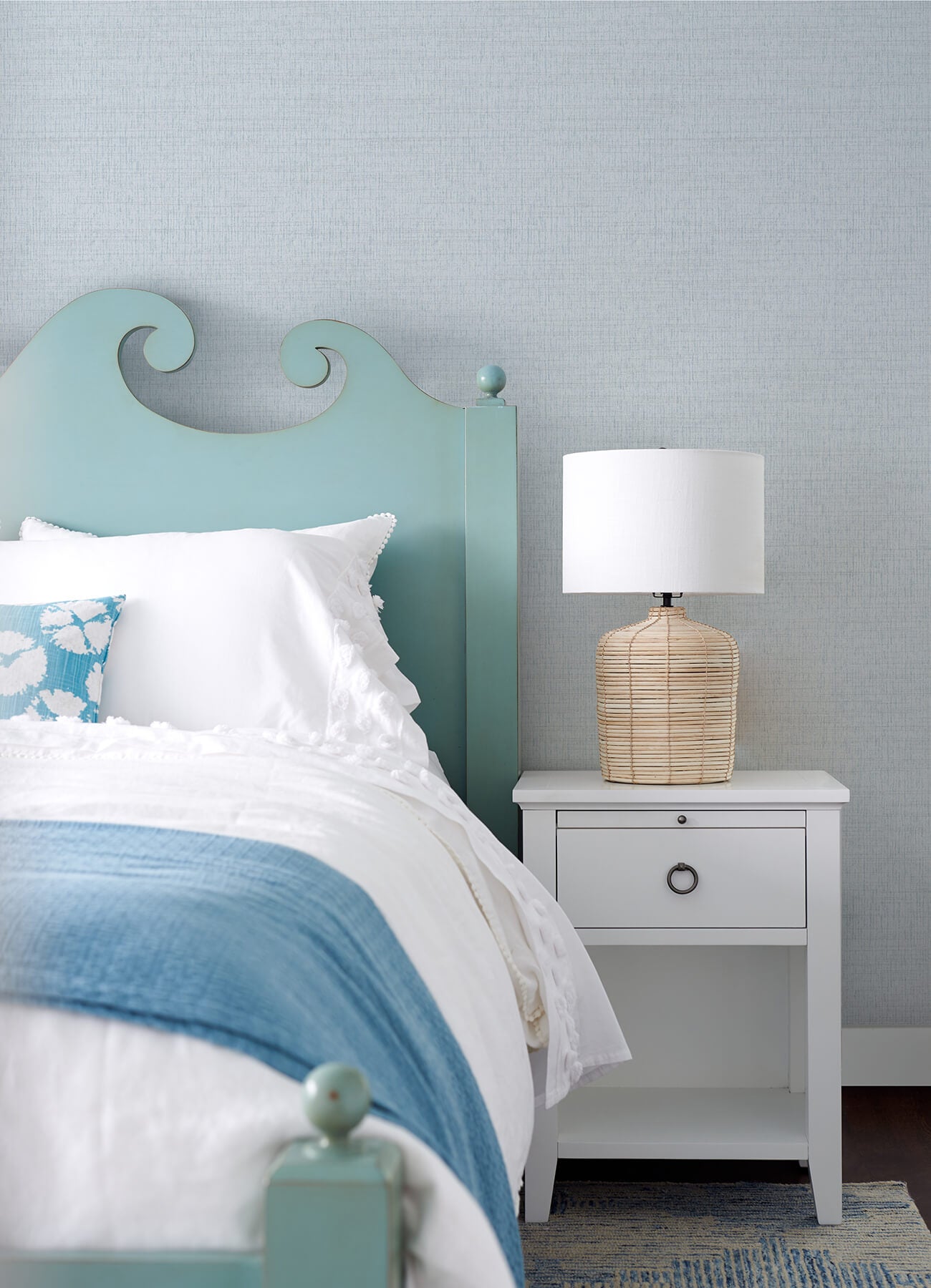 Chesapeake Thoreau Solitude Wallpaper - Light Blue