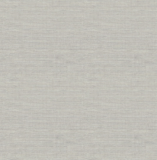 Chesapeake Thoreau Agave Faux Grasscloth Wallpaper - Grey