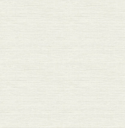 Chesapeake Thoreau Agave Faux Grasscloth Wallpaper - Light Grey