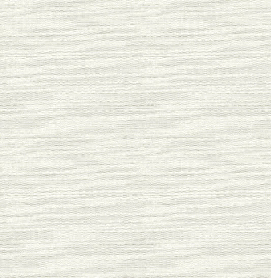 Chesapeake Thoreau Agave Faux Grasscloth Wallpaper - Light Grey