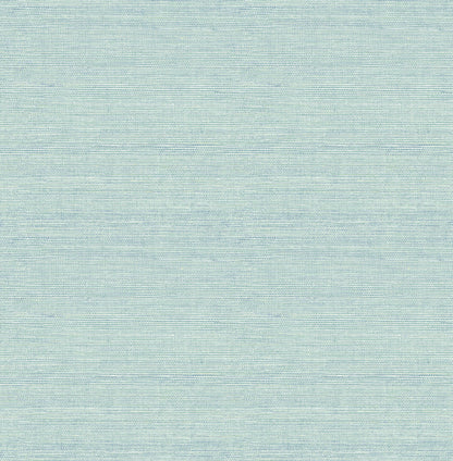 Chesapeake Thoreau Agave Faux Grasscloth Wallpaper - Aqua