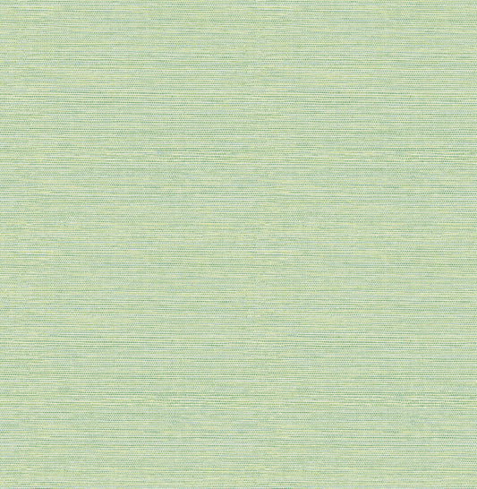 Chesapeake Thoreau Agave Faux Grasscloth Wallpaper - Green