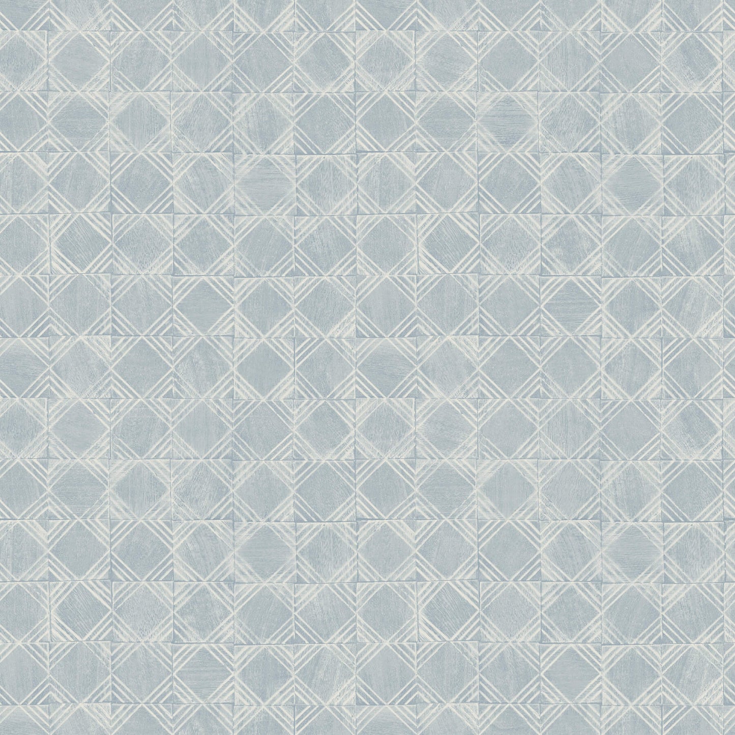 Chesapeake Kinfolk Button Block Geometric Wallpaper - Blue