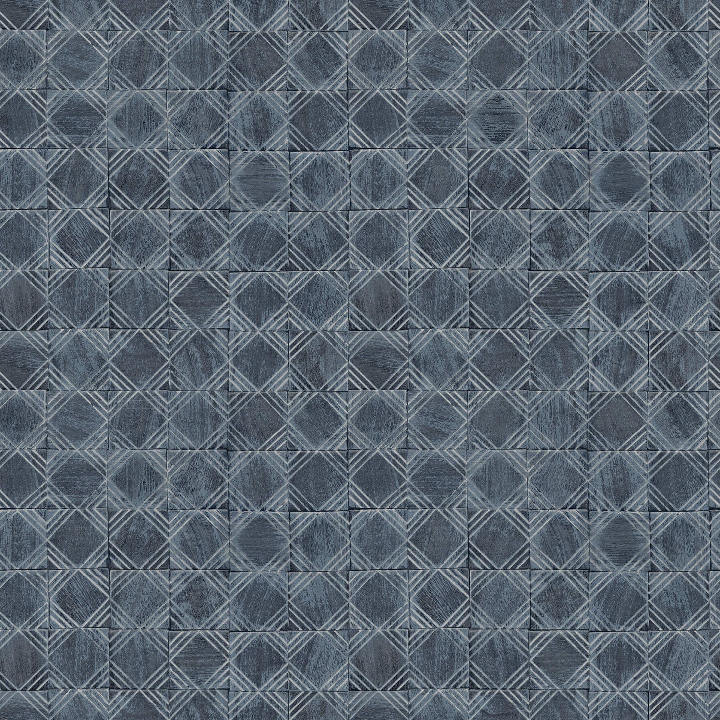 Chesapeake Kinfolk Button Block Geometric Wallpaper - Navy