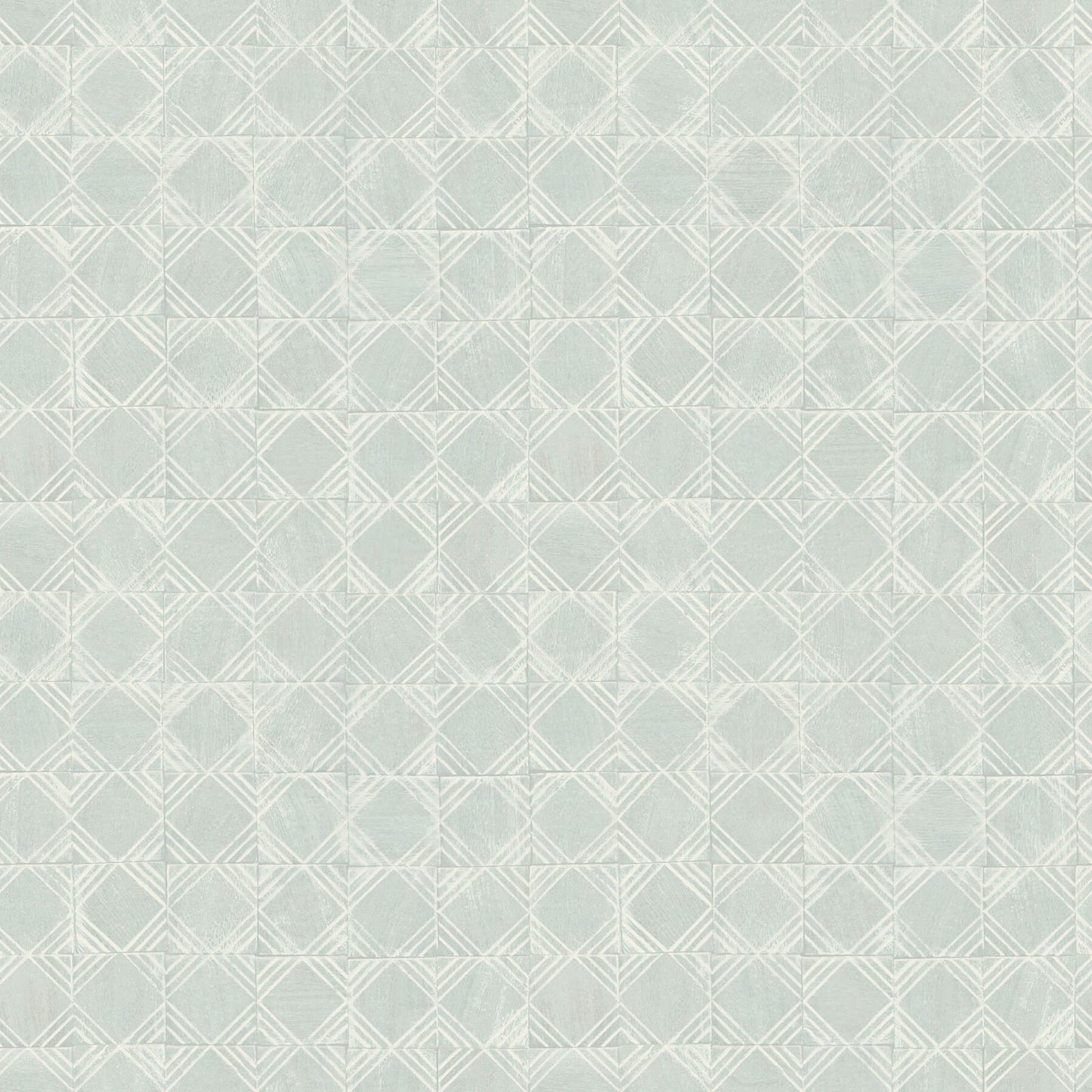 Chesapeake Kinfolk Button Block Geometric Wallpaper - Aqua