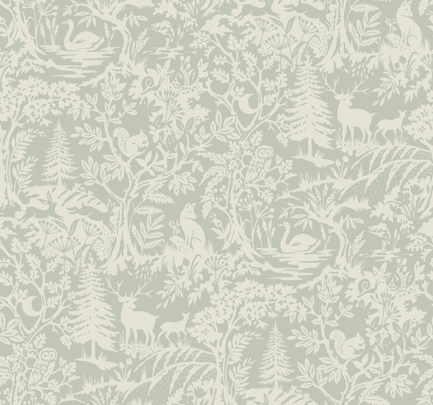 Chesapeake Kinfolk Alrick Forest Venture Wallpaper - Sage