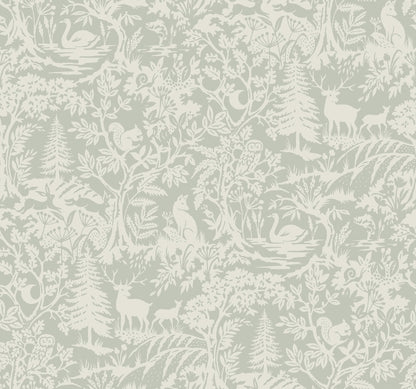 Chesapeake Kinfolk Alrick Forest Venture Wallpaper - Sage