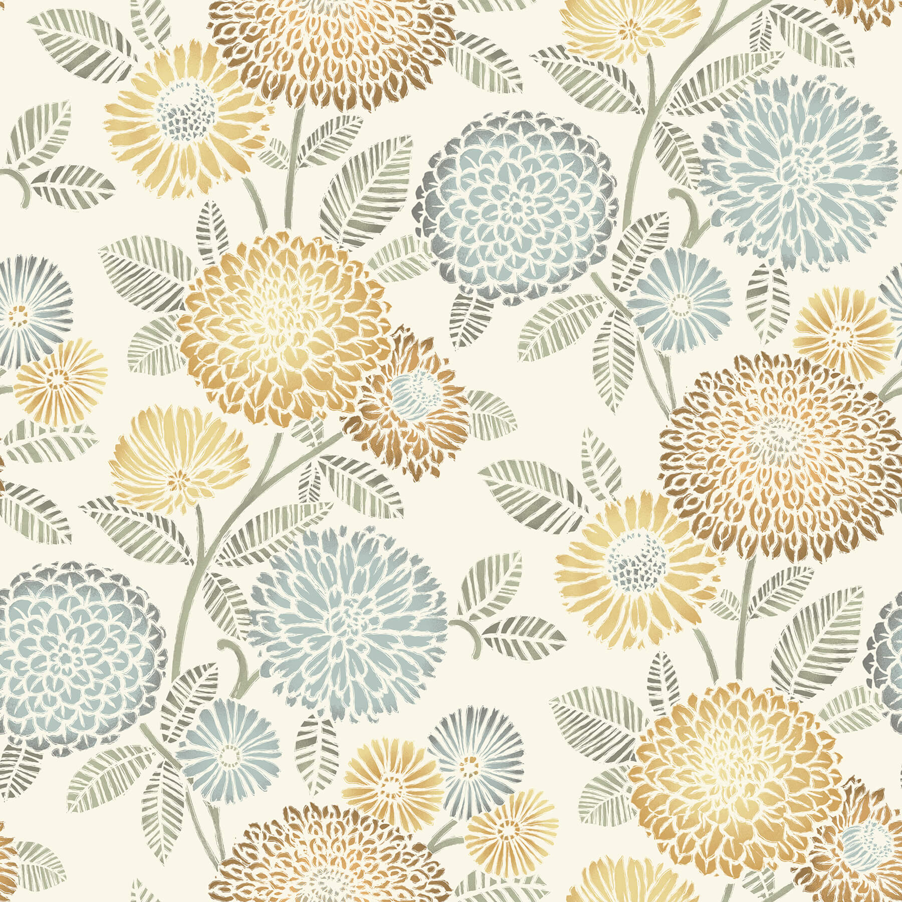 Tuscany Floral ゴブラン織　壁掛け　USA 3125-72326 Chesapeake Kinfolk Zalipie Floral Trail Wallpaper