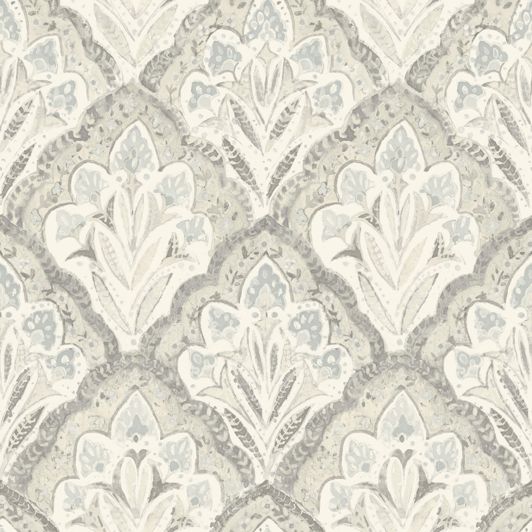 3125-72340 Chesapeake Kinfolk Mimir Quilted Damask Wallpaper - Grey ...