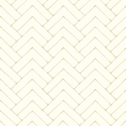 Chesapeake Kinfolk Oswin Herringbone Wallpaper - Light Yellow