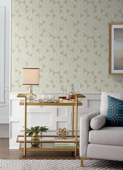 Scott Living III Fairbank Wallpaper - Champagne Linen