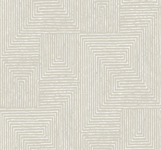 Scott Living III Mortenson Wallpaper - Light Grey