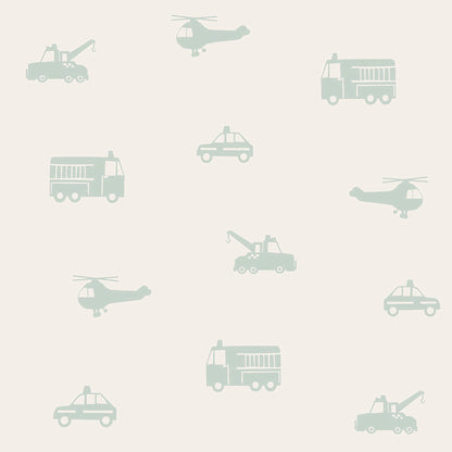 Chesapeake Fable Briony Vehicles Wallpaper - Sage