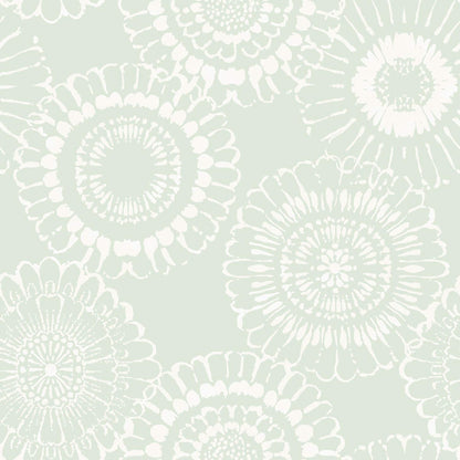 Chesapeake Fable Sonnet Floral Wallpaper - Sage