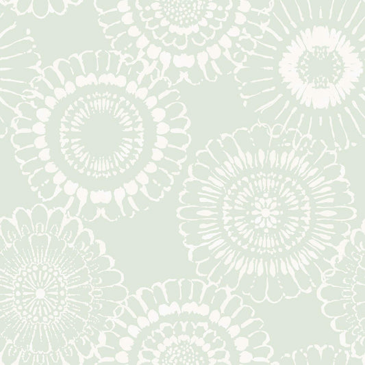 Chesapeake Fable Sonnet Floral Wallpaper - Sage